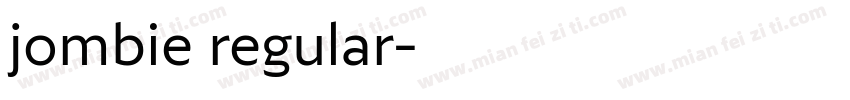jombie regular字体转换